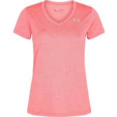 Under Armour Women's Twisted Tech V-neck T-Shirt Miami/White, Women's Athletic Performance Tops at Academy Sports Miami/White