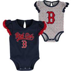 Polka Dots Bodysuits Children's Clothing Outerstuff Red Sox Scream & Shout Bodysuit 2-Pack - Navy/Heathered Gray