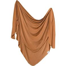 Copper Pearl Knit Swaddle Blanket Camel