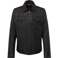 Hugo Boss Jobeaan Leather Jacket - Black