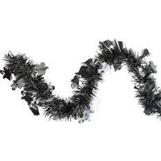  12' Shiny Holographic Silver Boa Christmas Tinsel Garland -  Unlit : Home & Kitchen