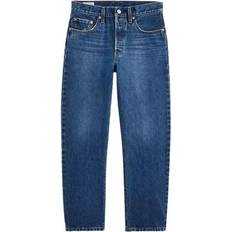 Levi's Damen Bekleidung Levi's Women's 501 cropped dark wash straight jeans, blue