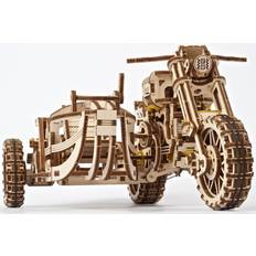 3D-Puzzles Ugears Motorcycle with Sidecar