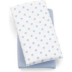 Chicco Toys Chicco Lullaby Playard Sheets Blue Dot 2-Pack (Blue/White)