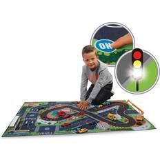 Kids Globe Spielzeuge Kids Globe 570346 Racing Track Play Mat 72 x 120 cm with Many LEDs Including Battery