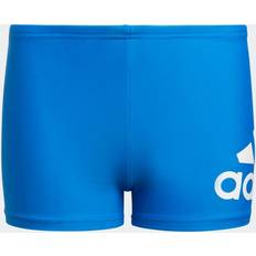 adidas Boy's Badge of Sport Swim Briefs - Glow Blue / White (HM2114)