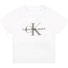Druckknöpfe T-Shirts Calvin Klein Newborn Organic Cotton Logo T-shirt