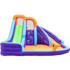 Toys Coconut The Double Slide Water Park with Climbing Wall & Water Cannon