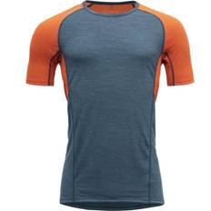 Blå - Herre T-skjorter Devold Running Man T-shirt Pond