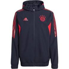 Adidas T-shirts adidas FC Bayern Munich All Weather Hooded Jacket Sr