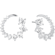 Sif Jakobs Belluno Circolo Earrings - Silver/Transparent
