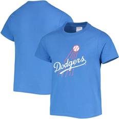 Soft As A Grape Sports Fan Apparel Soft As A Grape Los Angeles Dodgers Distressed Logo T-Shirt