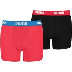 Puma Boy's Basic Boxer 2 Pack - Red/Black (935454)