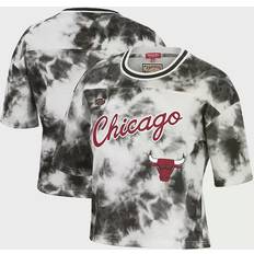 Mitchell & Ness Chicago Bulls Hardwood Classics Tie-Dye Cropped T-Shirt W