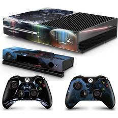 PlayStation 4 Bundle Decal Stickers giZmoZ n gadgetZ Kinect /Xbox One Console Skin Decal Sticker + 2 Controller Skins - DV