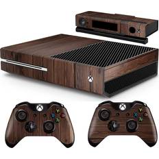 Bundle Decal Stickers giZmoZ n gadgetZ Kinect /Xbox One Console Skin Decal Sticker + 2 Controller Skins - Wood