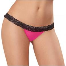 Dreamgirl Women's Stretch Mesh Bikini Panty - Hot Pink/ Black