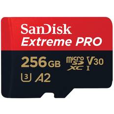 Minnekort & minnepenner SanDisk Extreme Pro microSDXC Class 10 UHS-I U3 V30 A2 200/140MB/s 256GB