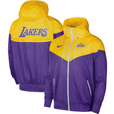 Nike Jackets & Sweaters Nike Los Angeles Lakers 75th Anniversary Courtside Windrunner Raglan Hoodie Full Zip Jacket Sr