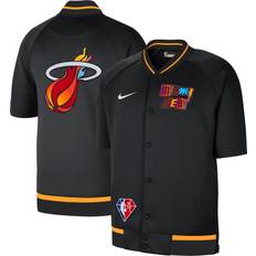 Nike Jackets & Sweaters Nike Miami Heat City Edition Therma Flex Showtime Short Sleeve Full Snap Bomber Jacket 2021-22 Sr