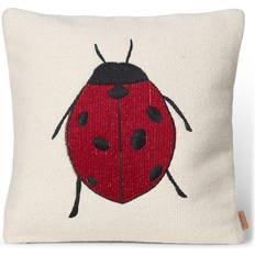 Kvadratisk Puter Ferm Living Forest Embroidered Cushion Ladybird