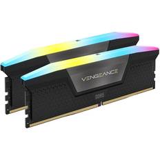 Lyseffekter RAM minne Corsair Vengeance RGB Black DDR5 5600MHz 2x16GB (CMH32GX5M2B5600C40K)