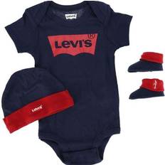 Elastan Andre sett Levi's Baby Onesie & Bootie Set 3-piece - Dress Blues