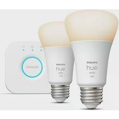 Philips hue starter Philips Hue A19 Smart LED Lamps 10.5W E26 2-pack