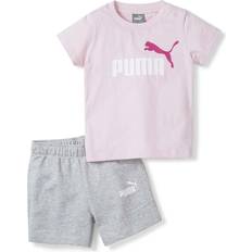 Rosa Sonstige Sets Puma Baby's Minicats Tee and Shorts Set - Chalk Pink (845839_16)