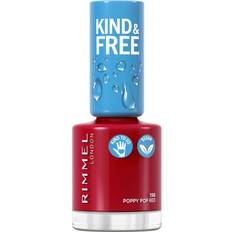 Rimmel Neglelakk & Removers Rimmel Kind & Free Clean Plant Based Nail Polish #156 Poppy Pop Red 8ml