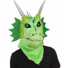 Grønn Ansiktsmasker BigBuy Carnival Mask Dragon