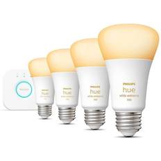 Cool White Light Bulbs White Ambiance Starter Kit LED Lamps 10.5W E26 4-pack