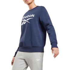 Reebok Women Identity Logo Fleece Crew Sweatshirt - Vector Navy