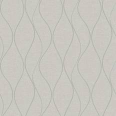 Beige Wallpaper RoomMates Wave Ogee Peel And Stick (RMK11292WP)