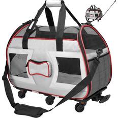 Bone Cruiser Pro Pet Carrier with Removable Wheels and Telescopic Handle 33.02x38.1