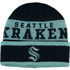 Outerstuff Beanies Outerstuff Seattle Kraken Puck Pattern Cuffed Knit Hat Youth