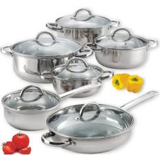 Cook N Home - Cookware Set with lid 12 Parts