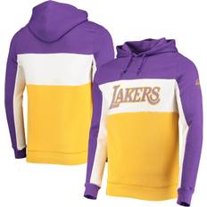 JUNK FOOD Los Angeles Lakers Wordmark Colorblock Fleece Pullover Hoodie Sr