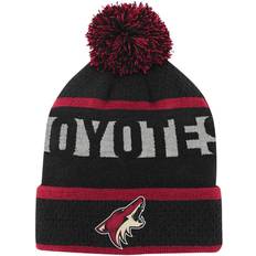Outerstuff Beanies Outerstuff Arizona Coyotes Breakaway Cuffed Knit Beanies with Pom Youth