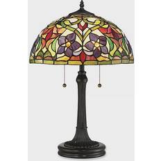 Tiffany Lamps Table Lamps QUOIZEL Violets Table Lamp 23.5"