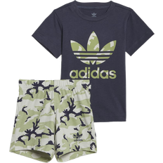 Babyer Andre sett adidas Infant Camo Shorts & Tee Set - Shadow Navy (HE6928)