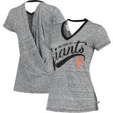 Touch San Francisco Giants Hail Mary V-Neck Back Wrap T-Shirt W