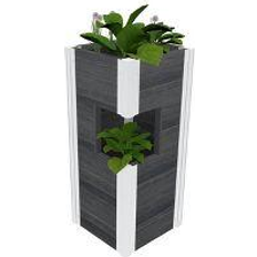 Vita Outdoor Planter Boxes Vita Urbana Pillar Rectangular Planter 13x13x30"