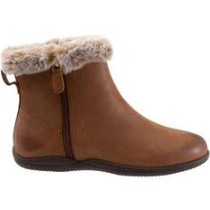 Faux Fur Ankle Boots Softwalk Helena - Luggage