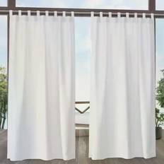 White Curtains Exclusive Home Biscayne54x108"