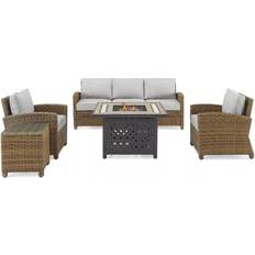 Wicker patio furniture set Patio Furniture Crosley Furniture Bradenton Outdoor Lounge Set