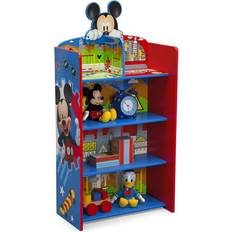 Delta Children Mickey Mouse Wooden Playhouse 4-Shelf Bookcase