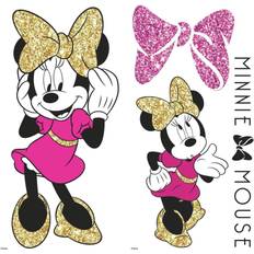 Interior Decorating RoomMates Disney Minnie Mouse Giant Peel & Stick Wall Decals with Glitter