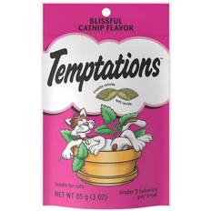 Whiskas Pets Whiskas TEMPTATIONS Classic Crunchy Soft Cat Treats Blissful Catnip Flavor