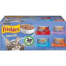 Fish & Reptile Pets Friskies Shreds Beef, Turkey, Whitefish & Chicken Wet Cat Food Variety Pack